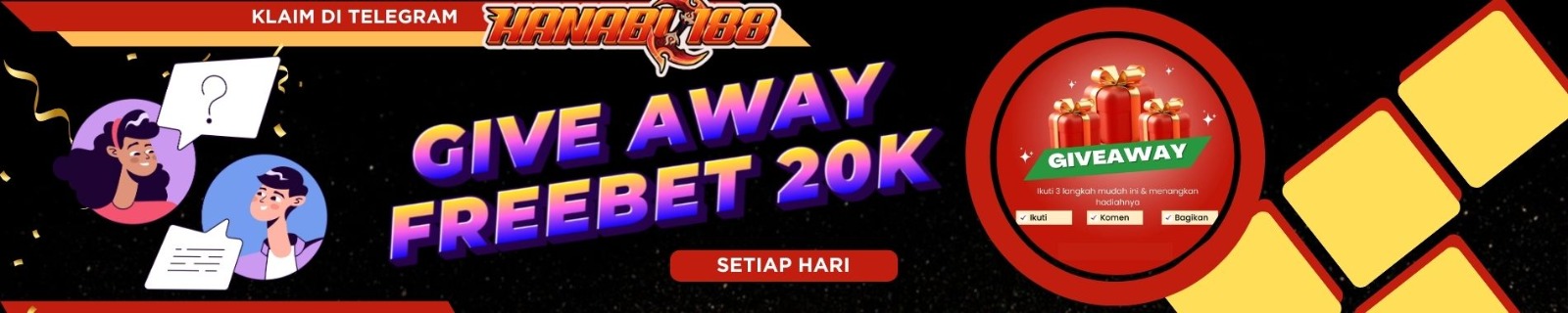 GIVEAWAY FREEBET 20K